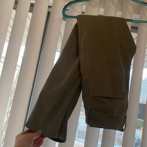 Olive skinny high rise jeggings